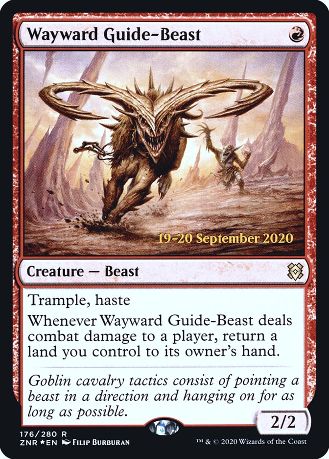 Wayward Guide-Beast  [Zendikar Rising Prerelease Promos] | Card Citadel