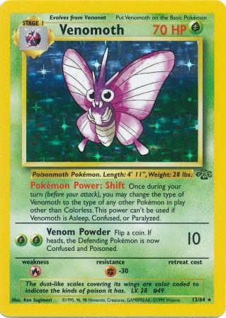 Venomoth (13/64) [Jungle Unlimited] | Card Citadel