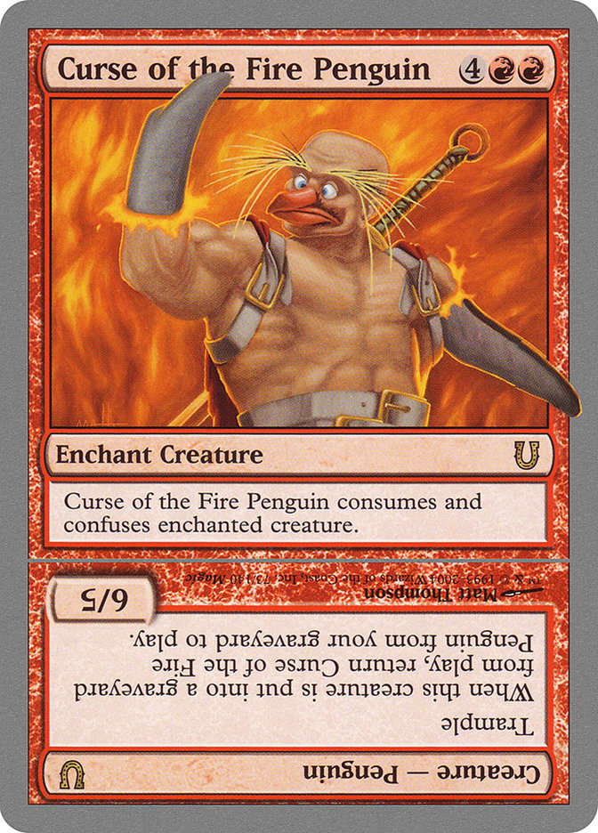 Curse of the Fire Penguin // Curse of the Fire Penguin Creature [Unhinged] | Card Citadel