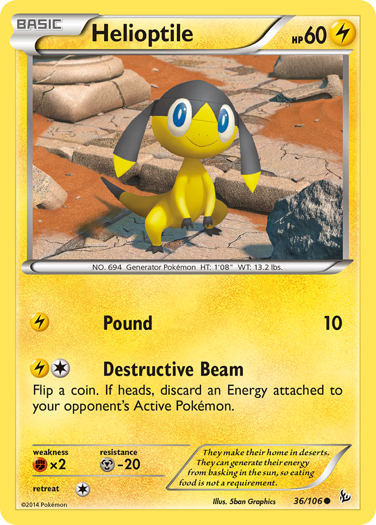 Helioptile (36/106) [XY: Flashfire] | Card Citadel