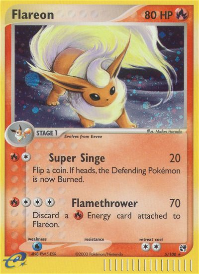 Flareon (5/100) [EX: Sandstorm] | Card Citadel