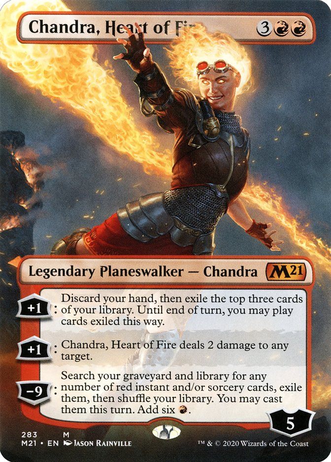 Chandra, Heart of Fire (Borderless) [Core Set 2021] | Card Citadel