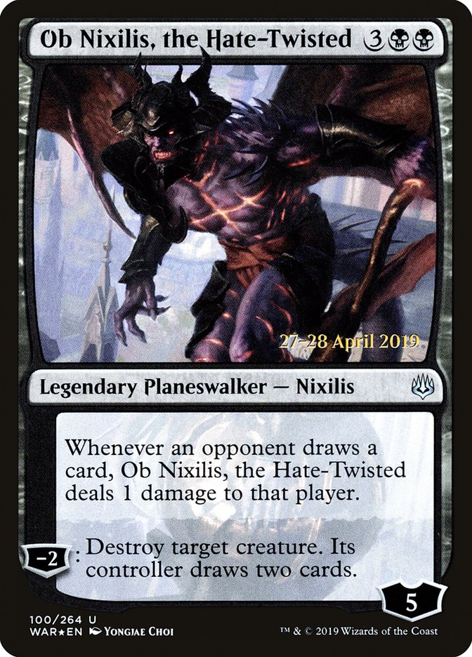 Ob Nixilis, the Hate-Twisted  [War of the Spark Prerelease Promos] | Card Citadel
