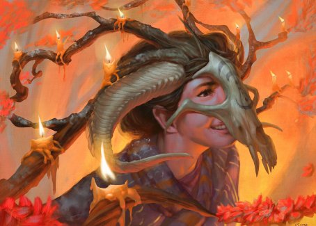 Hedgewitch's Mask Art Card [Innistrad: Midnight Hunt Art Series] | Card Citadel