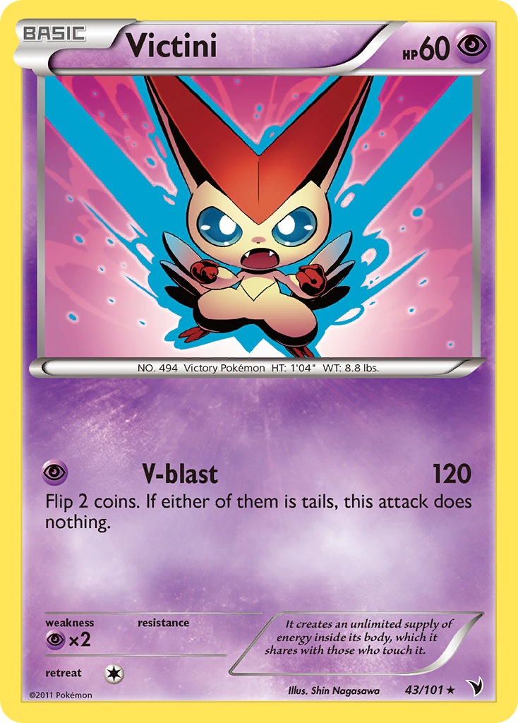 Victini (43/101) [Black & White: Noble Victories] | Card Citadel