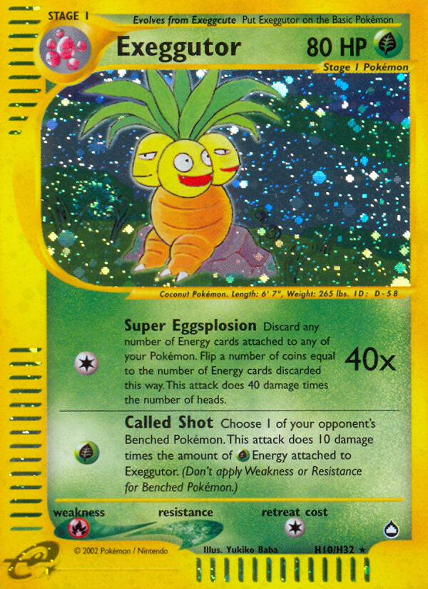 Exeggutor (H10/H32) [Aquapolis] | Card Citadel