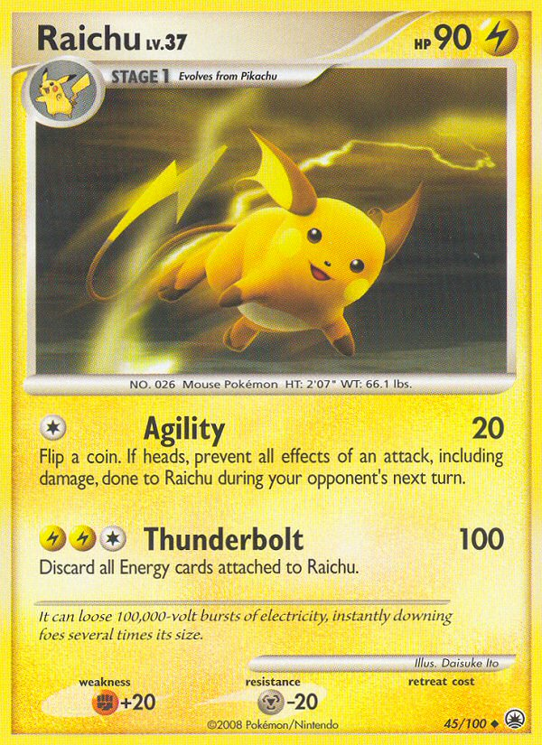 Raichu (45/100) [Diamond & Pearl: Majestic Dawn] | Card Citadel