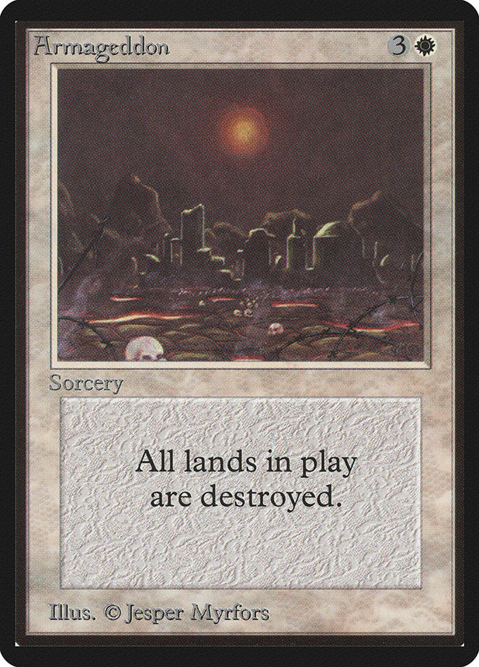 Armageddon [Limited Edition Beta] | Card Citadel