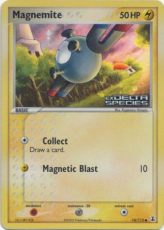 Magnemite (74/113) (Stamped) [EX: Delta Species] | Card Citadel