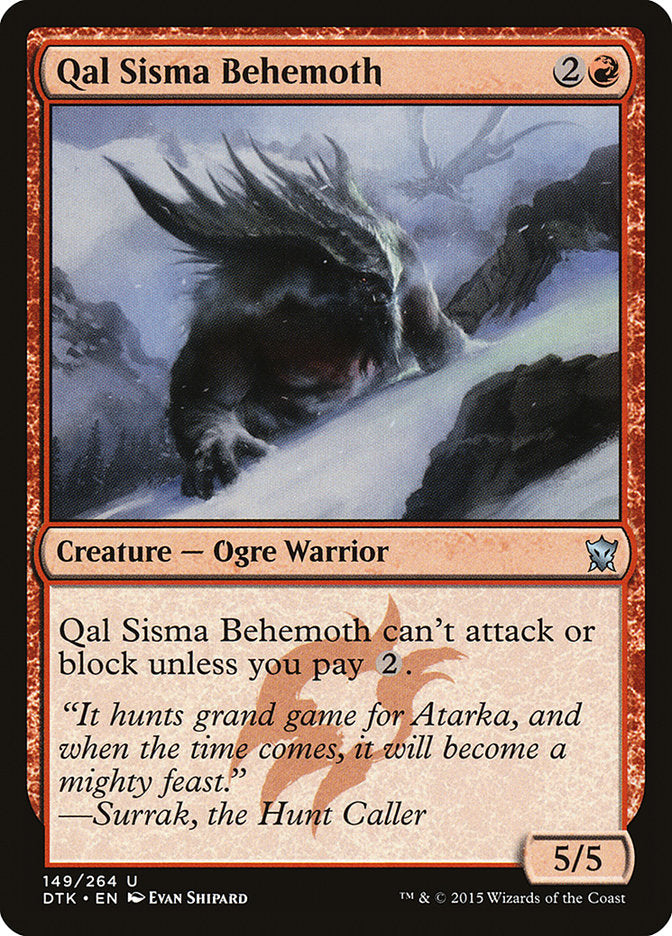 Qal Sisma Behemoth [Dragons of Tarkir] | Card Citadel