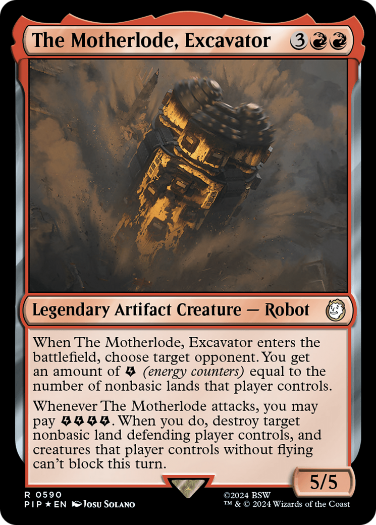 The Motherlode, Excavator (Surge Foil) [Fallout] | Card Citadel