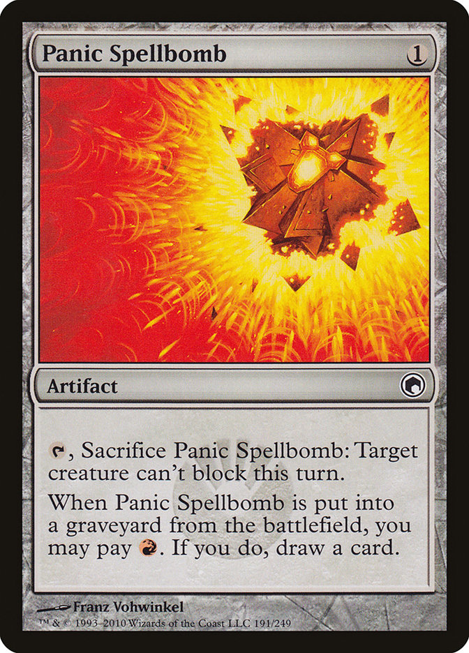 Panic Spellbomb [Scars of Mirrodin] | Card Citadel