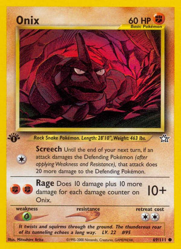 Onix (69/111) [Neo Genesis 1st Edition] | Card Citadel