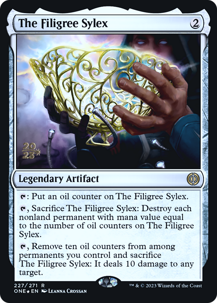 The Filigree Sylex [Phyrexia: All Will Be One Prerelease Promos] | Card Citadel