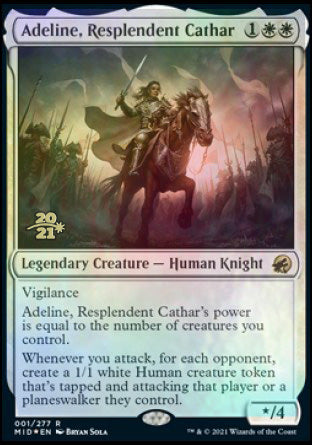 Adeline, Resplendent Cathar [Innistrad: Midnight Hunt Prerelease Promos] | Card Citadel