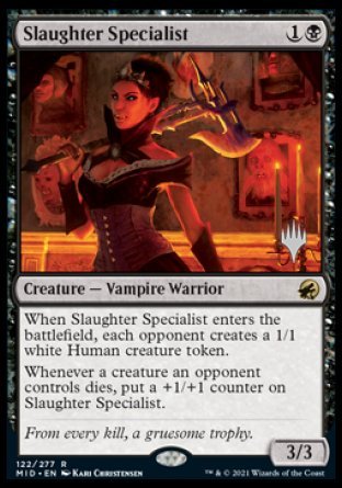 Slaughter Specialist (Promo Pack) [Innistrad: Midnight Hunt Promos] | Card Citadel