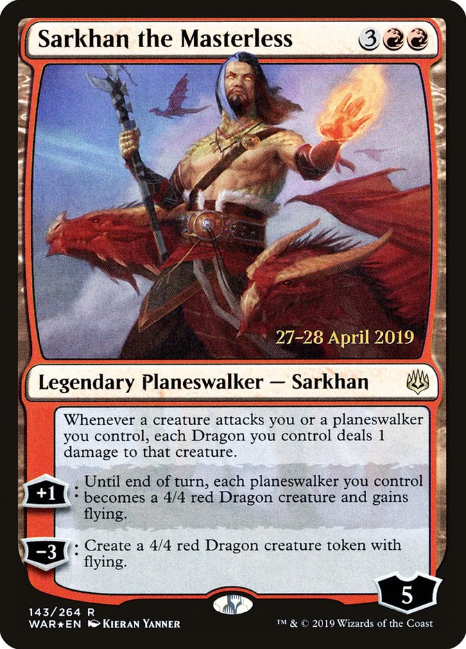 Sarkhan the Masterless  [War of the Spark Prerelease Promos] | Card Citadel