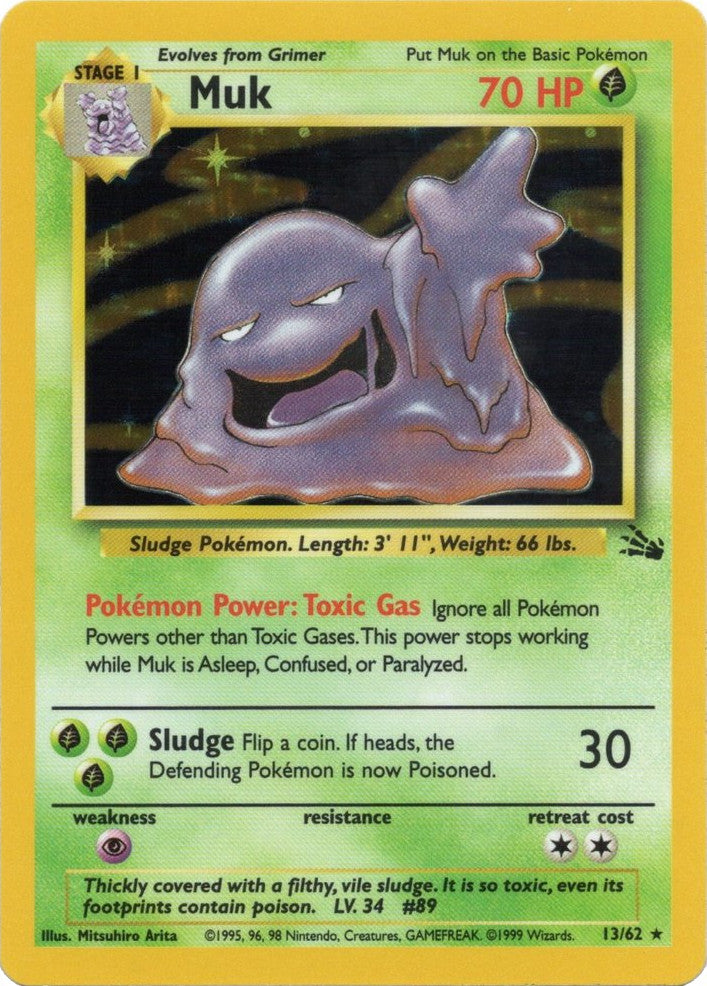 Muk (13/62) [Fossil Unlimited] | Card Citadel