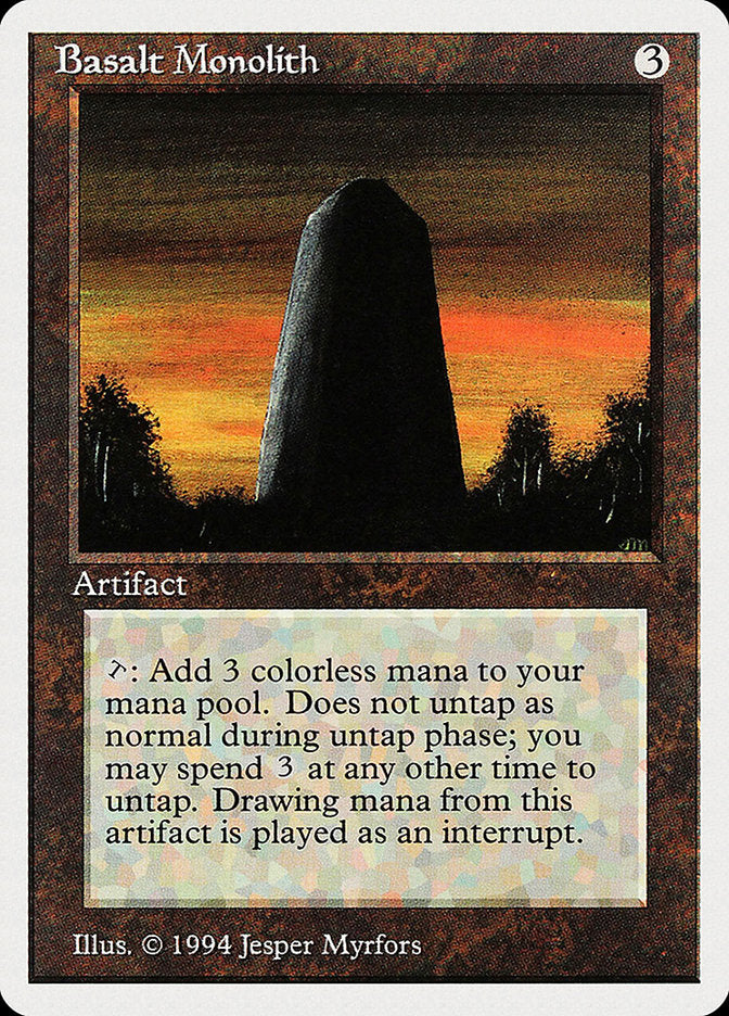 Basalt Monolith [Summer Magic / Edgar] | Card Citadel