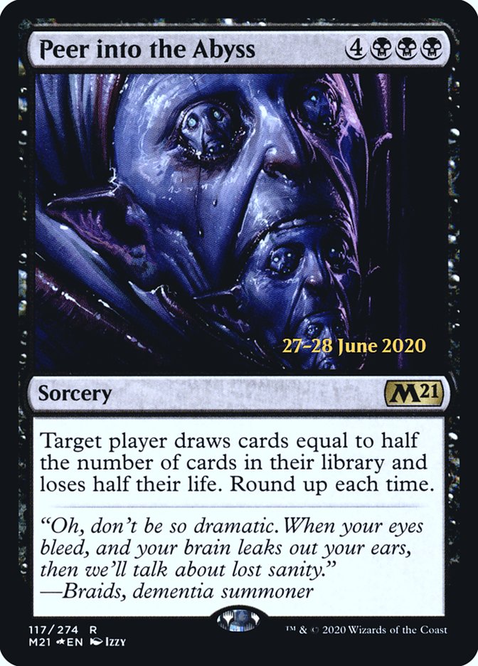 Peer into the Abyss  [Core Set 2021 Prerelease Promos] | Card Citadel