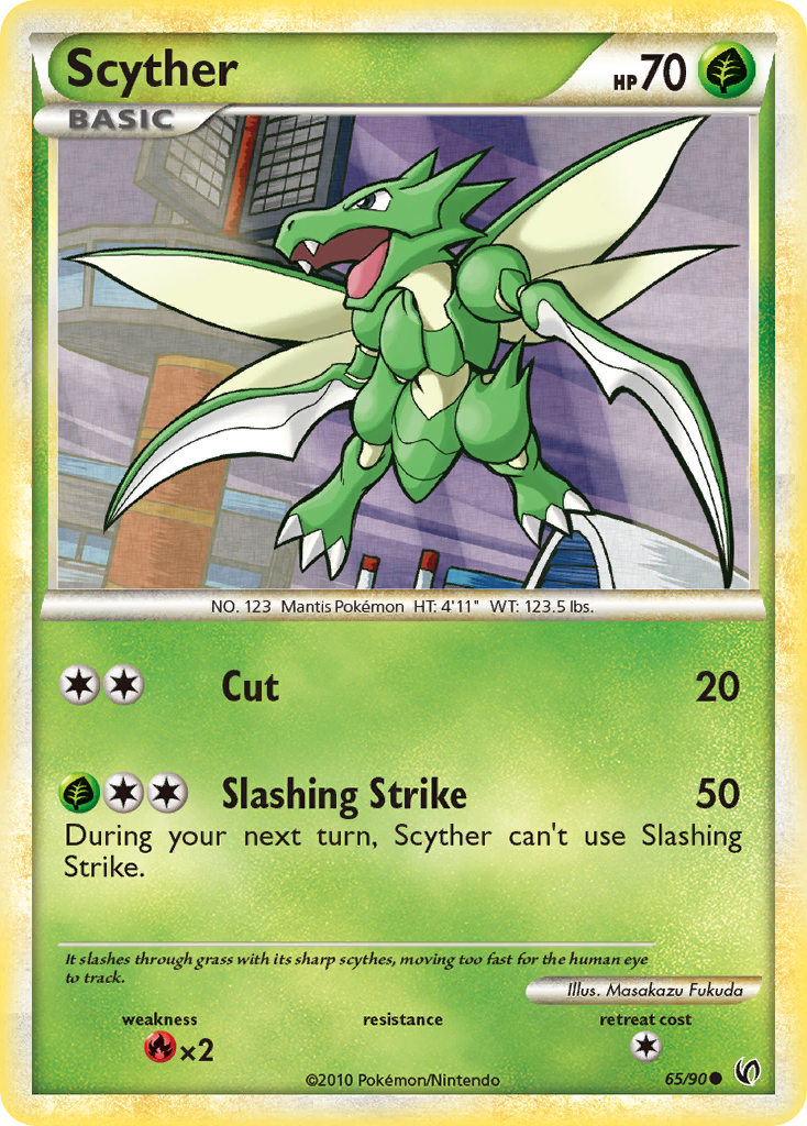 Scyther (65/90) [HeartGold & SoulSilver: Undaunted] | Card Citadel