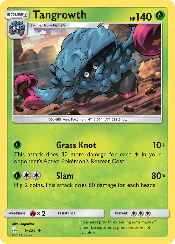 Tangrowth (6/236) [Sun & Moon: Cosmic Eclipse] | Card Citadel