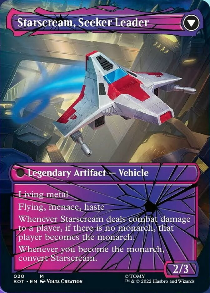 Starscream, Power Hungry // Starscream, Seeker Leader (Shattered Glass) [Universes Beyond: Transformers] | Card Citadel