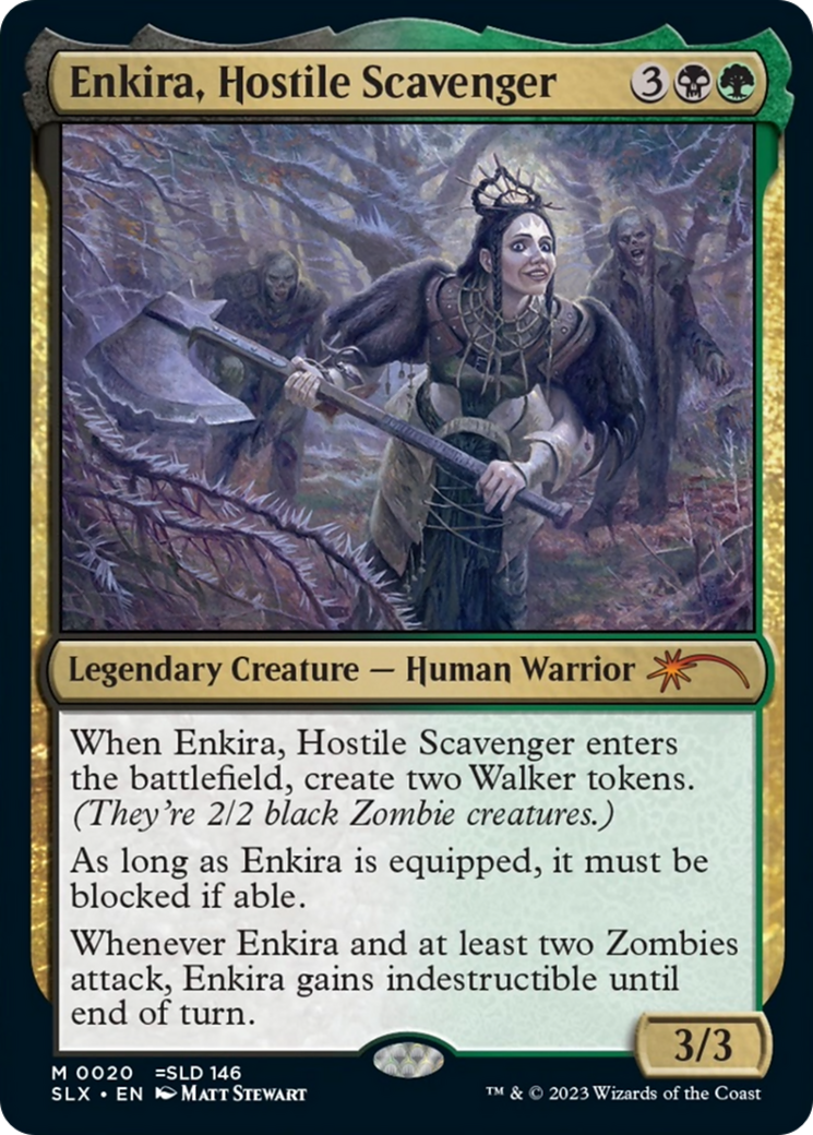 Enkira, Hostile Scavenger [Secret Lair: Universes Within] | Card Citadel