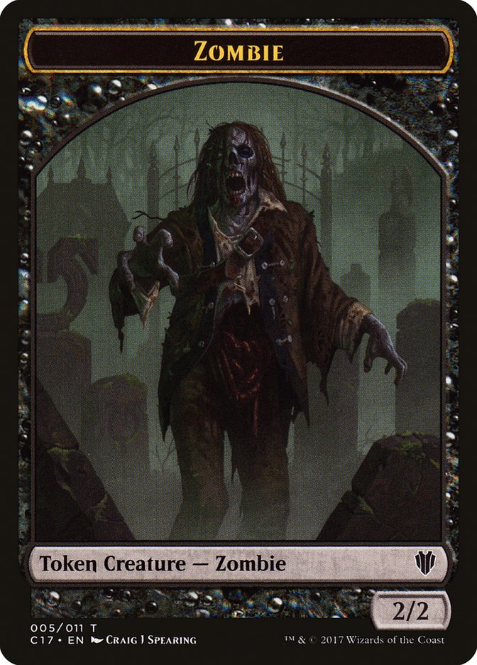 Vampire // Zombie Double-sided Token [Commander 2017 Tokens] | Card Citadel