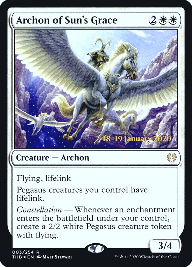 Archon of Sun's Grace [Theros Beyond Death Prerelease Promos] | Card Citadel