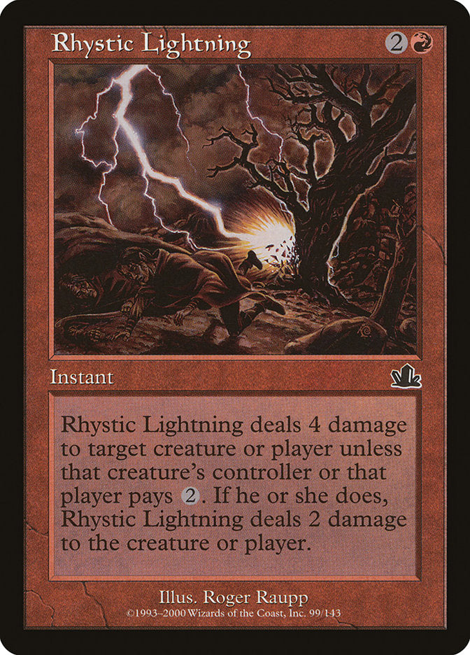 Rhystic Lightning [Prophecy] | Card Citadel