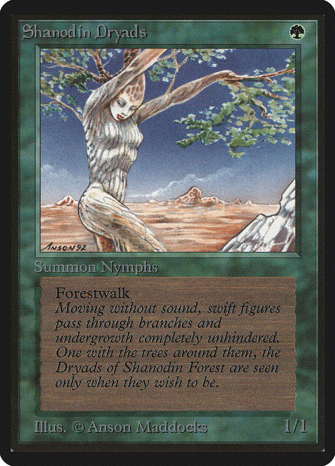 Shanodin Dryads [Limited Edition Beta] | Card Citadel