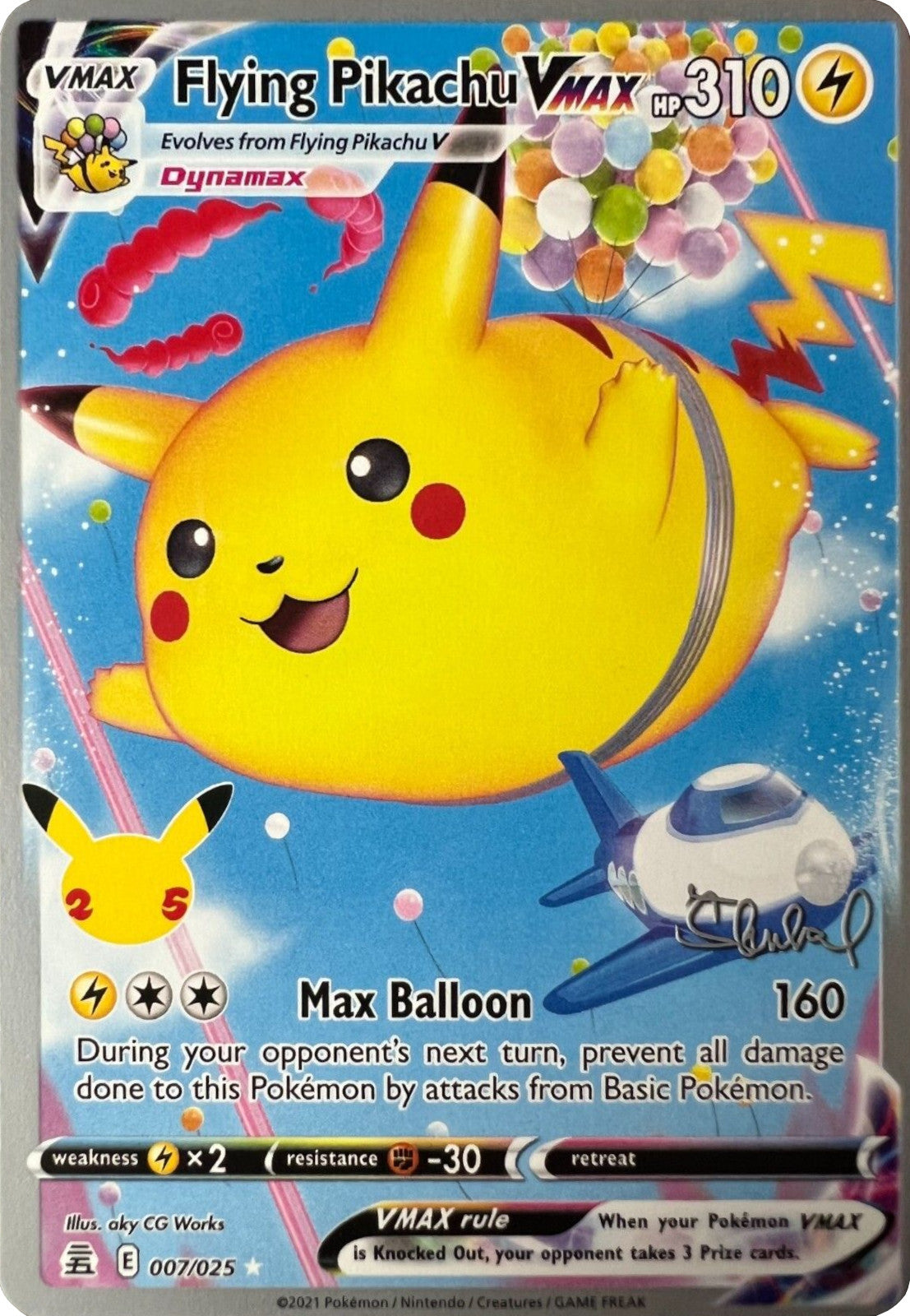 Flying Pikachu VMAX (007/025) (ADP - Ondrej Skubal) [World Championships 2022] | Card Citadel