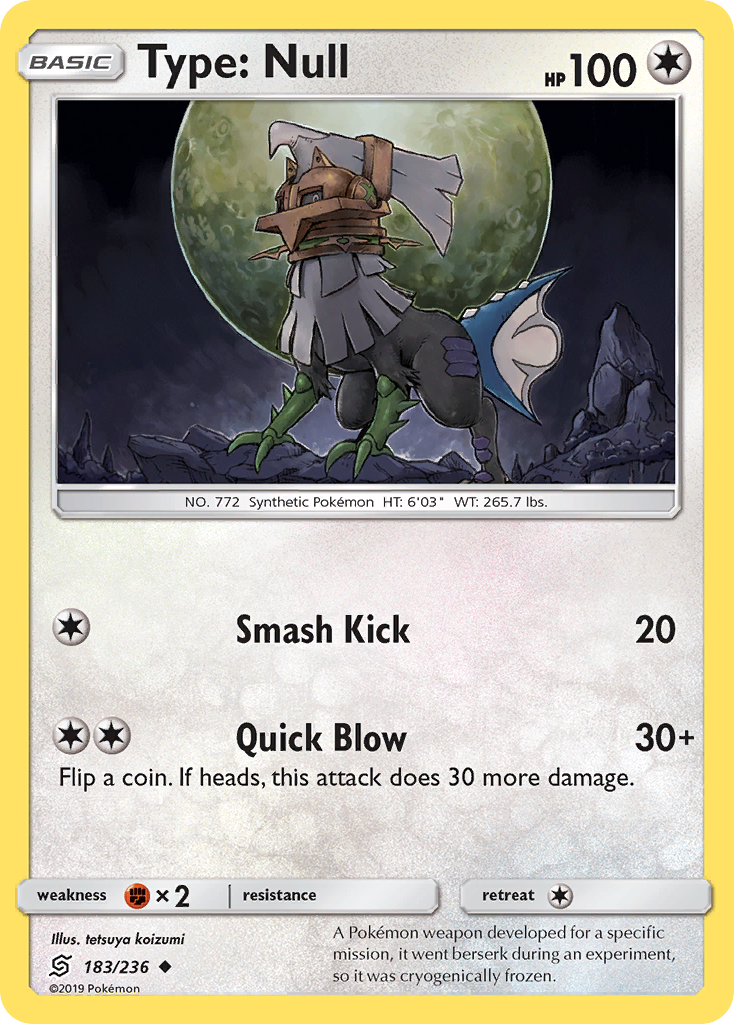 Type: Null (183/236) [Sun & Moon: Unified Minds] | Card Citadel
