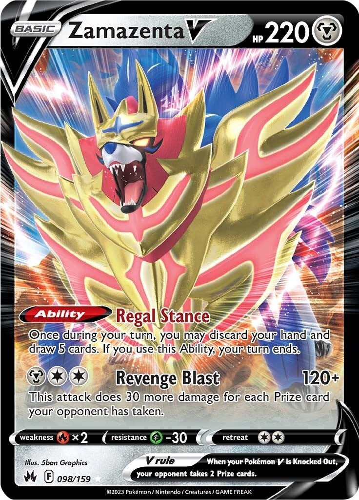 Zamazenta V (098/159) [Sword & Shield: Crown Zenith] | Card Citadel