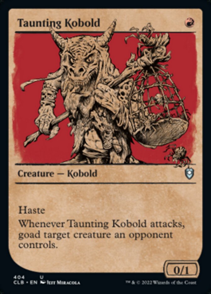Taunting Kobold (Showcase) [Commander Legends: Battle for Baldur's Gate] | Card Citadel
