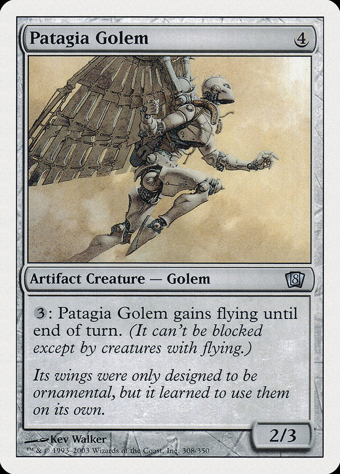 Patagia Golem [Eighth Edition] | Card Citadel