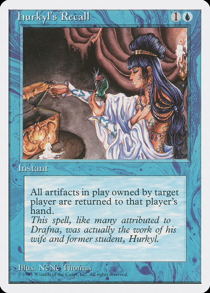 Hurkyl's Recall [Fourth Edition] | Card Citadel