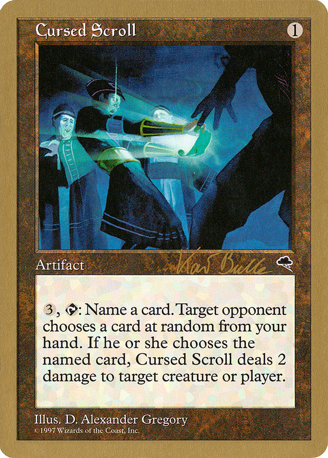 Cursed Scroll (Kai Budde) [World Championship Decks 1999] | Card Citadel