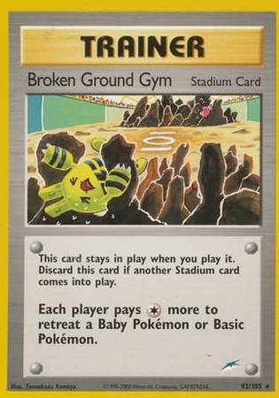 Broken Ground Gym (92/105) [Neo Destiny Unlimited] | Card Citadel