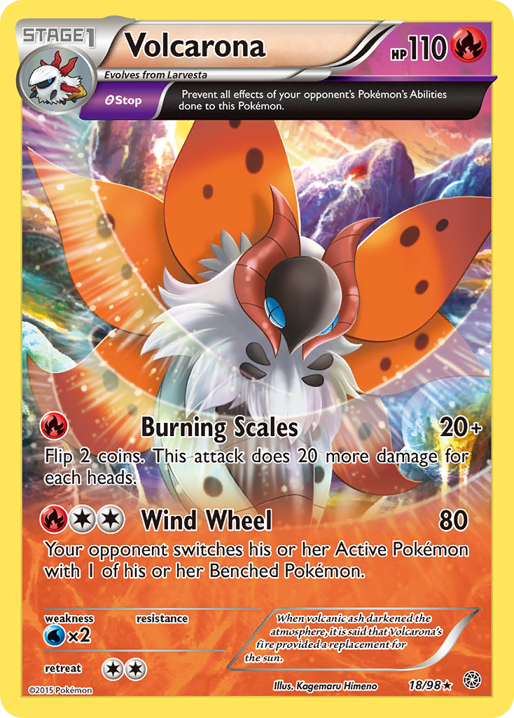 Volcarona (18/98) [XY: Ancient Origins] | Card Citadel