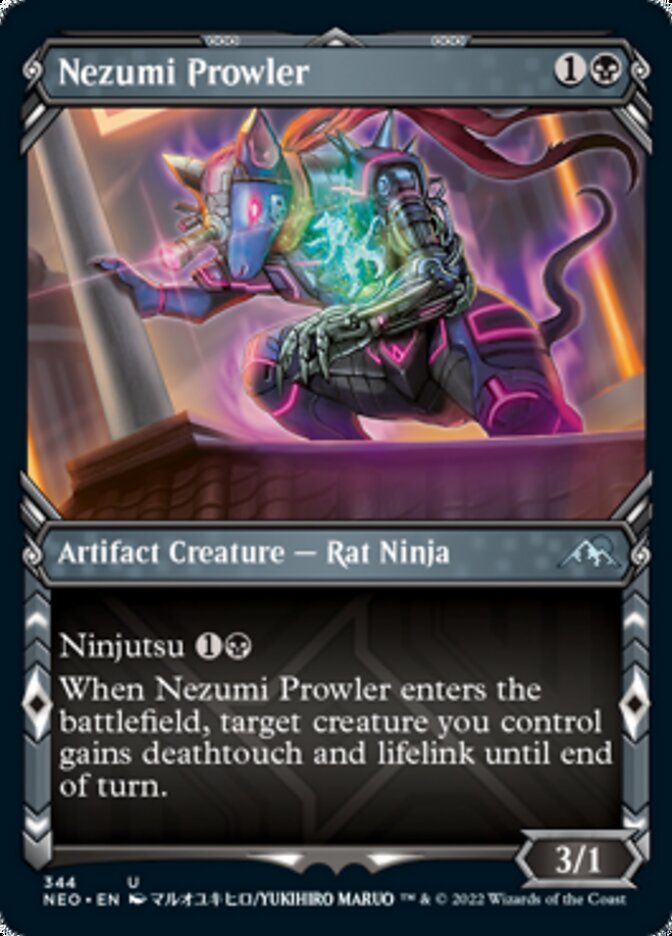 Nezumi Prowler (Showcase Ninja) [Kamigawa: Neon Dynasty] | Card Citadel