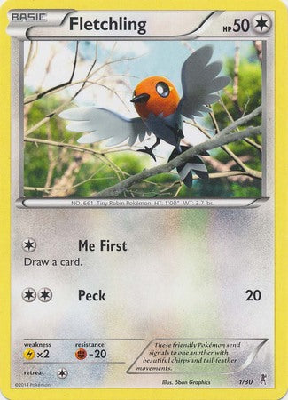 Fletchling (1/30) [XY: Trainer Kit 1 - Bisharp] | Card Citadel