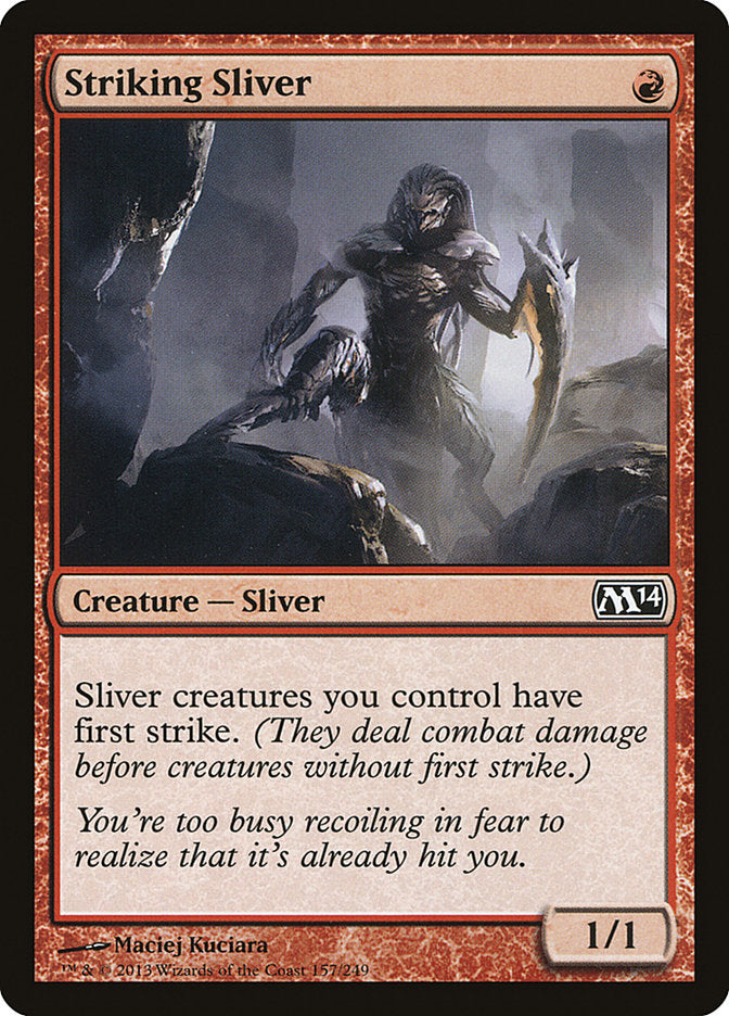 Striking Sliver [Magic 2014] | Card Citadel