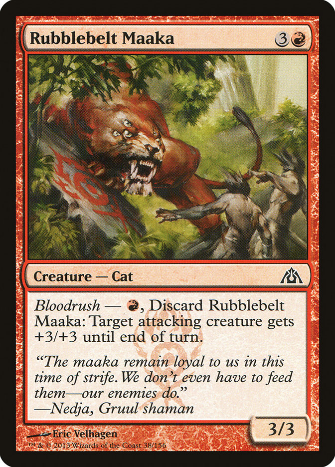 Rubblebelt Maaka [Dragon's Maze] | Card Citadel