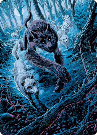 Untamed Pup Art Card [Innistrad: Midnight Hunt Art Series] | Card Citadel