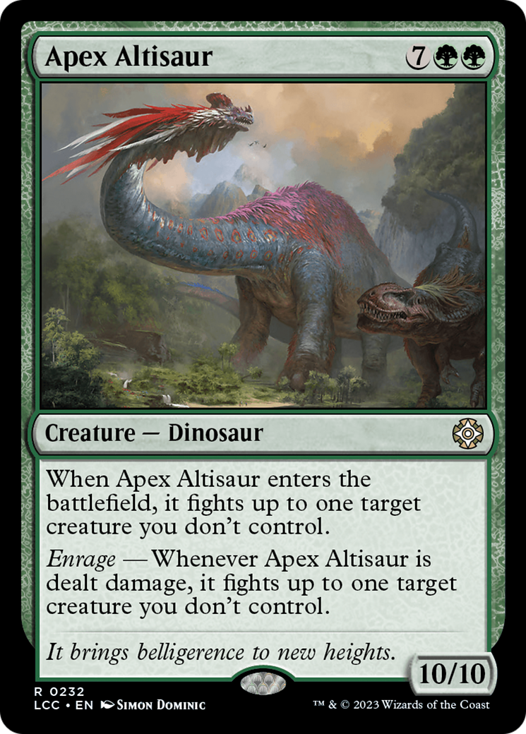 Apex Altisaur [The Lost Caverns of Ixalan Commander] | Card Citadel