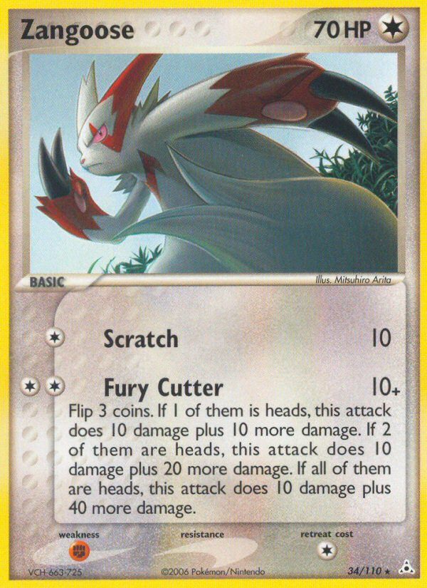 Zangoose (34/110) [EX: Holon Phantoms] | Card Citadel