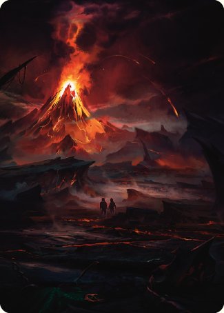 Valley of Gorgoroth Art Card [The Lord of the Rings: Tales of Middle-earth Art Series] | Card Citadel