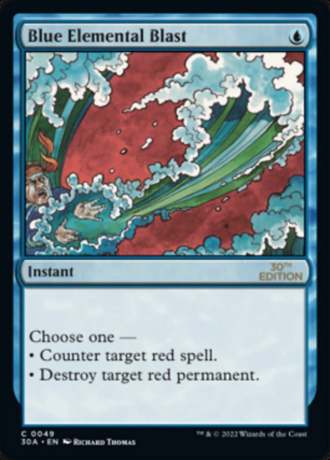 Blue Elemental Blast [30th Anniversary Edition] | Card Citadel